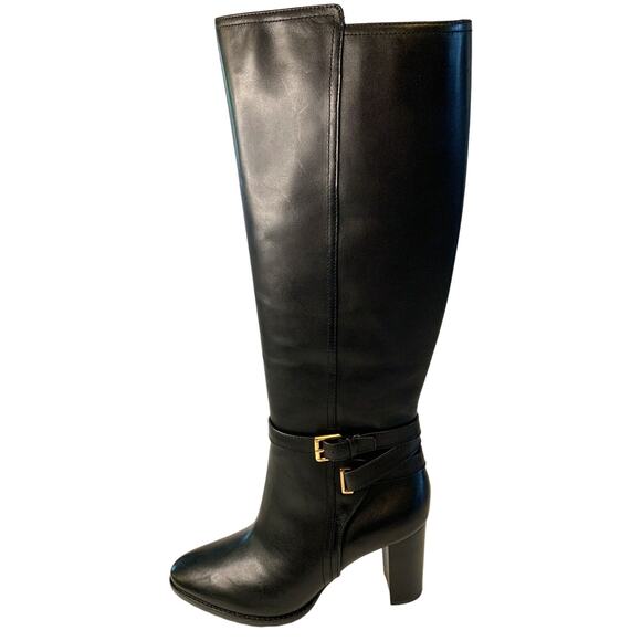 Ralph Lauren Women's Leather Buckled Dress Boot | Size 11 | NIB - Picture 1 of 13